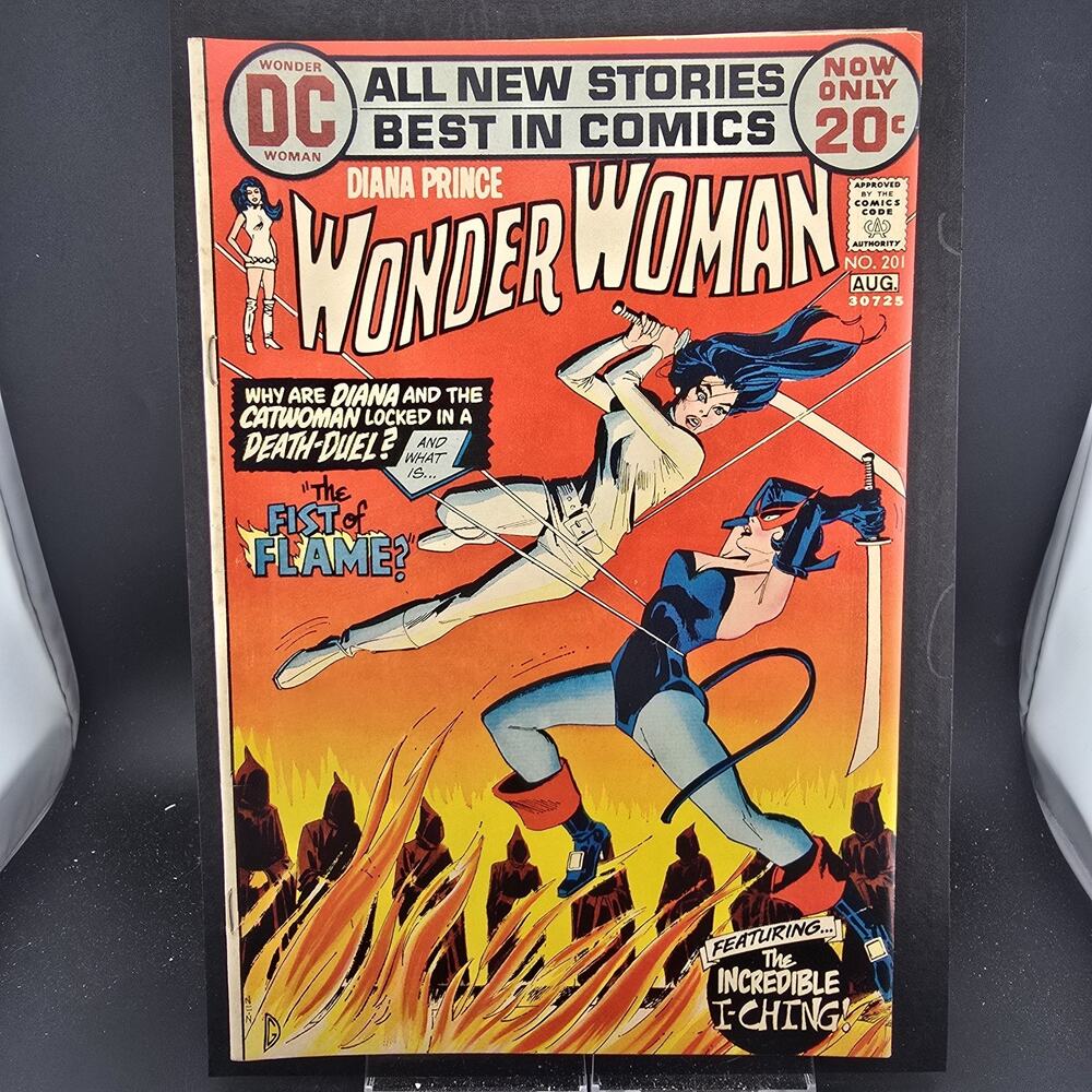 Wonder Woman #201 DC 1972 Catwoman Denny O'Neil Dick Giordano Mid Grade VG/FN